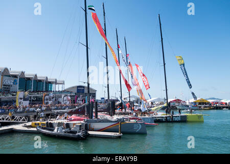 Volvo Ocean Race 2015, Auckland, Nouvelle-Zélande escale Banque D'Images