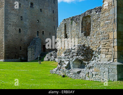 Spynie Palace, près d'Elgin, Moray, Scotland UK Banque D'Images