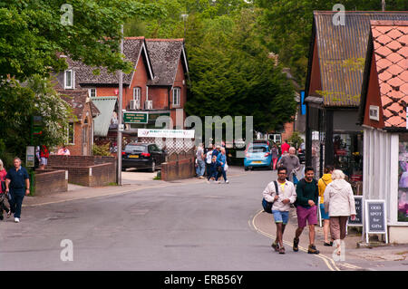 Burley Village Hampshire England UK Banque D'Images