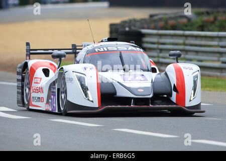 Le Mans, France. 31 mai, 2015. 24 Heures du Mans, épreuve officielle 24. Ginetta LNT équipe LMP3 Nissan conduit par Sir Chris Hoy. © Plus Sport Action/Alamy Live News Banque D'Images