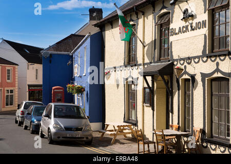 Pays de Galles, Carmarthenshire, Llangadog, place du marché Banque D'Images