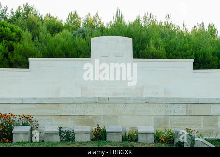 War Memorial à Anzac Cove, Turquie Banque D'Images