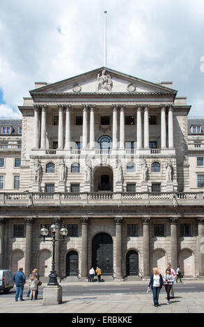 La Banque d'Angleterre, Threadneedle Street, London EC2. Banque D'Images