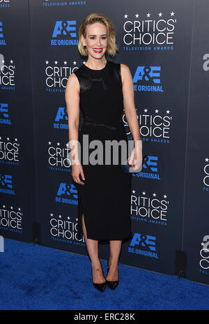 Los Angeles, Californie, USA. 31 mai, 2015. Sarah Paulson arrive pour le choix de la Critique Television Awards 2015 au Beverly Hilton Hotel. Credit : Lisa O'Connor/ZUMA/Alamy Fil Live News Banque D'Images