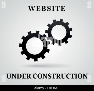 Vector illustration de site en construction concept d'arrière-plan Illustration de Vecteur