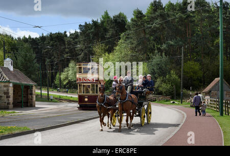 Vintage Transport dans le musée en plein air Beamish Banque D'Images