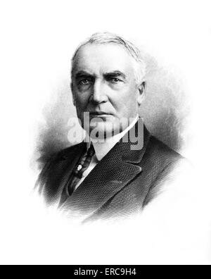 PORTRAIT Warren G. Harding 1865-1923 29e président américain, sénateur républicain de l'éditeur de journaux ORATOR ADMINISTRATION CORROMPUE Banque D'Images