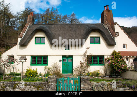 Une belle Chaumière à Fortingall, Highland Perthshire. Banque D'Images