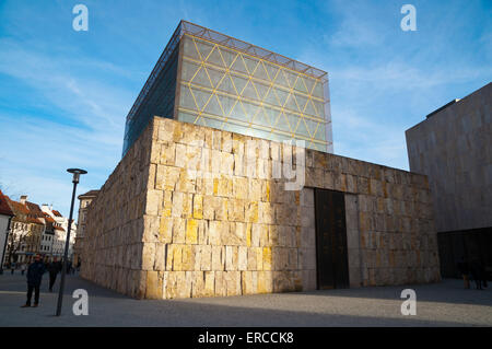 Ohel Jakob, nouvelle grande synagogue (2006), Sankt-Jakobs-Platz, l'Altstadt, la vieille ville, Munich, Bavière, Allemagne Banque D'Images