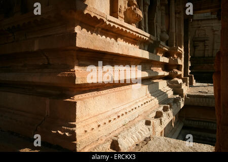 Coin de l'ancien bâtiment en Inde hampi Banque D'Images