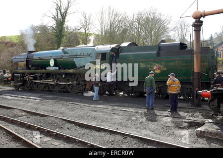 Prises sur la Severn Valley Railway à Bridgnorth dans le Shropshire. Banque D'Images