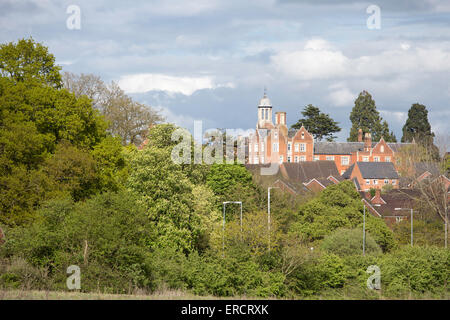 Hatton Park le développement résidentiel, anciennement l'Hôpital général et le King Edward VII Memorial Hospital, Warwick, Angleterre Banque D'Images