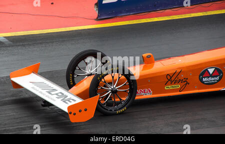 FIA dragster Top Fuel à Santa Pod FIA du Main Event, Mai 2015 Banque D'Images