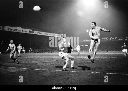 Coventry 4-1 Crewe, FA Cup Replay match à Highfield Road, le lundi 14 février 1966. Banque D'Images