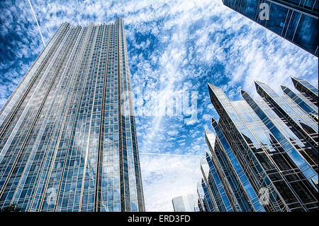 Lieu de PPG, le centre-ville de Pittsburgh, Pennsylvanie. Les bâtiments du siège de PPG sont un design en verre assorti. Banque D'Images