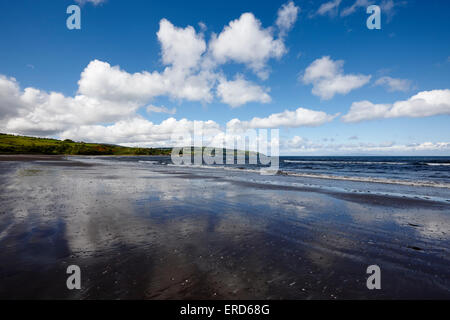 Glenariff Waterfoot beach County Antrim Irlande du Nord UK Banque D'Images