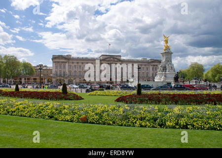 Le palais de Buckingham, résidence londonienne de la reine du Royaume-Uni. Londres, Royaume-Uni. Banque D'Images