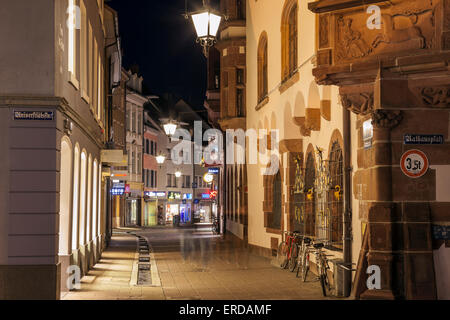 Soir à Freiburg, Allemagne. Banque D'Images