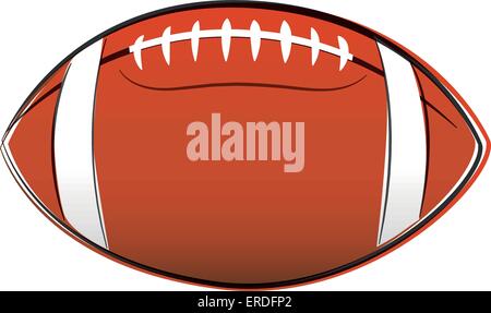 Vector illustration of american football ball dessin sur fond blanc Illustration de Vecteur