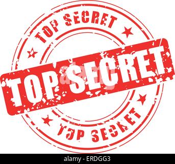 Vector illustration de top secret stamp sur fond blanc Illustration de Vecteur