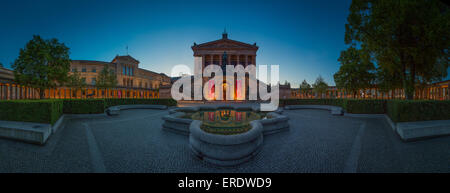 Panorama de l'Alte Nationalgalerie sur l'île des musées, Berlin, Allemagne Banque D'Images