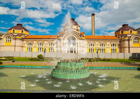 Fontaine, en face des bains minéraux, le centre de Sofia, Bulgarie, Europe Banque D'Images