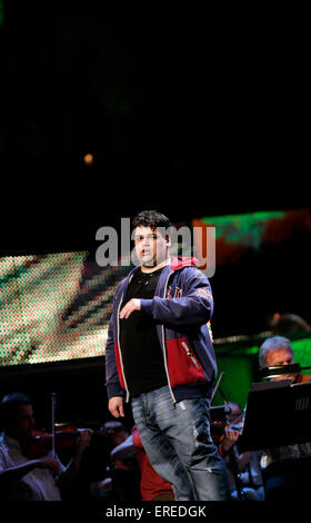 Luca Giordano, finaliste de la Cardiff Singer of the World 2009. Le ténor de l'Italie. Banque D'Images