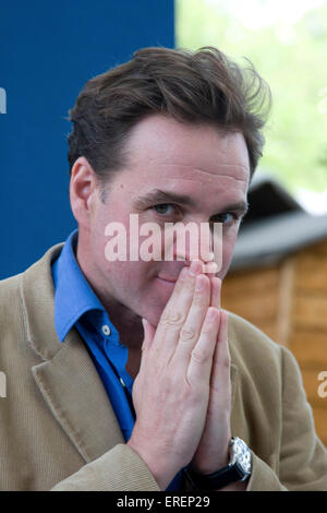 Niall Ferguson, historien de Glasgow et professeur d'histoire à Harvard, à l'Edinburgh Book Festival 2010, Édimbourg, Banque D'Images