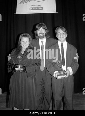 Sir Trevor Nunn CBE à la Barclays Children's Theatre Awards, Queen Elizabeth Hall, Londres, 1990. Le théâtre et le cinéma anglais Banque D'Images