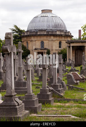 Chapelle du cimetière de Brompton, le Royal Borough de Kensington et Chelsea, Londres, Banque D'Images
