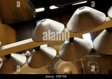 Aluphone, instrument à percussion en métal faite au Danemark. Comme utilisé dans la cérémonie d'ouverture des Jeux Olympiques de 2012, Londres, Royaume-Uni. Banque D'Images