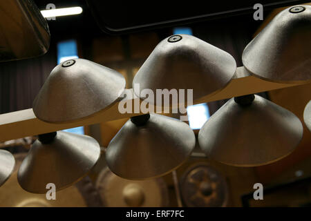 Aluphone, instrument à percussion en métal faite au Danemark. Comme utilisé dans la cérémonie d'ouverture des Jeux Olympiques de 2012, Londres, Royaume-Uni. Banque D'Images