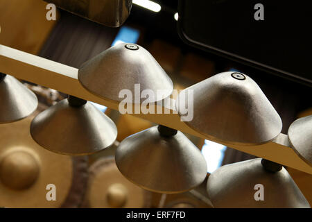 Aluphone, instrument à percussion en métal faite au Danemark. Comme utilisé dans la cérémonie d'ouverture des Jeux Olympiques de 2012, Londres, Royaume-Uni. Banque D'Images