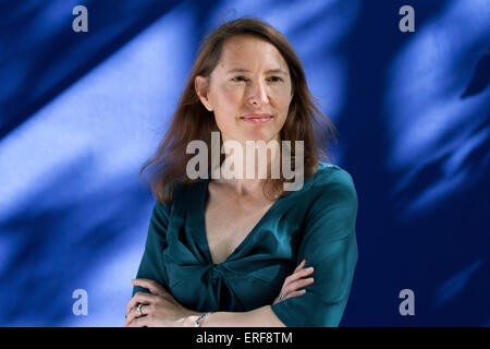 Jennifer Rohn, scientifique américain et romancier au Edinburgh International Book Festival. Banque D'Images