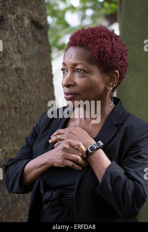 19 août 2014. Edimbourg en Ecosse. Bonnie Greer américano-britannique, dramaturge, romancier et critique, a donné une conférence sur son Banque D'Images