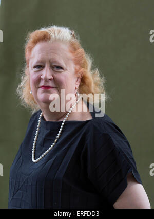 19 août 2014. Edimbourg en Ecosse. Margaret Heffernan, écrivain et homme d'affaire internationale, la recherche de sens dans un Banque D'Images