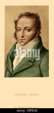 Gioachino Rossini, young portrait. Compositeur italien (1792-1868). La famille Gioacchino Banque D'Images