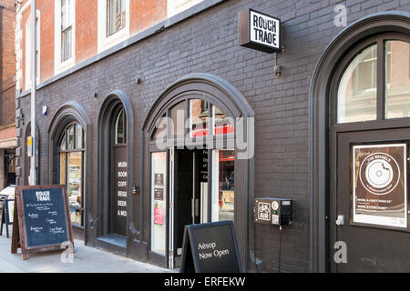 Rough Trade record shop, Broad Street, Nottingham, England, UK Banque D'Images