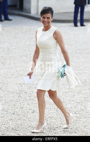 Paris, France. 2 juin, 2015. Ines Sastre assister à un dîner de gala à l'Elysée le 2 juin, 2015 à Paris Crédit : Jack Abuin/ZUMA/Alamy Fil Live News Banque D'Images