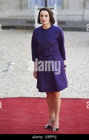 Paris, France. 2 juin, 2015. Luz Casal assister à un dîner de gala à l'Elysée le 2 juin, 2015 à Paris Crédit : Jack Abuin/ZUMA/Alamy Fil Live News Banque D'Images