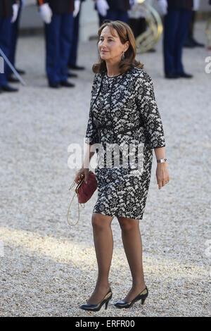 Paris, France. 2 juin, 2015. Ségolène Royal assister à un dîner de gala à l'Elysée le 2 juin, 2015 à Paris Crédit : Jack Abuin/ZUMA/Alamy Fil Live News Banque D'Images