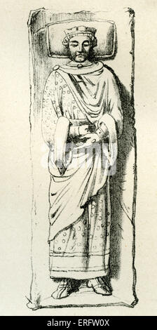 Henri II (1133-1189) Le mariage d'Aliénor d'Aquitaine et a eu huit enfants ensemble. Plus tard dans sa vie il y a eu controverse sur Banque D'Images