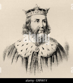 Alfred le Grand (849 - 899) fut roi du royaume de Wessex Anglo-saxons du sud de 871 à 899. Alfred est connu pour ses Banque D'Images