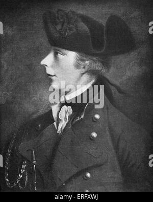 Le général James Wolfe. Officier de l'armée britannique, connu pour ses réformes de la formation et pour sa victoire sur le français au Canada Banque D'Images