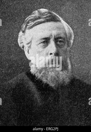 Wilhelm Liebknecht, social-démocrate allemand et fondateur du SPD 29 mars 1826 - 7 août 1900. Banque D'Images