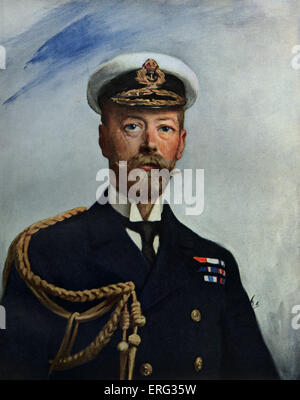 Le roi George V,copie du portrait par A. S. Cope, 1911. George V, monarque britannique, 3 juin 1865 - 20 janvier 1936. A jugé Banque D'Images