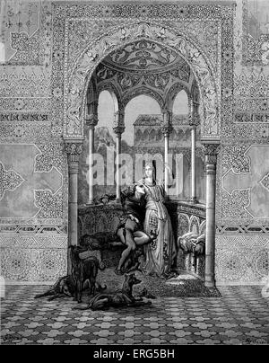 Orlando Furioso ' ' par Ludovico Ariosto, illustrateur Gustave Doré (1832-1883) Fiordispina et Bradamante. Canto Banque D'Images