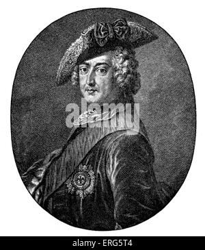 Frédéric II, roi de Prusse, de 1740 à 1786. Membre de la dynastie des Hohenzollern. Également connu sous le nom de Frédéric le Grand (Ger : Banque D'Images