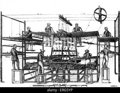 Le temps presse, a inventé et construit par Applegath et Cowper, la fois d'ingénieurs, 1827. Banque D'Images