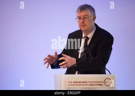 Le ministre de la santé, le Pays de Galles AM Mark Drakeford. Banque D'Images